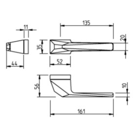 Ручка TUPAI 4155 RT H 5S - teh_risunok_4155_RT_H_5S