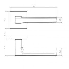 Ручка STILE OGA Q SLIMM 7mm MSB - OGA Q 7S