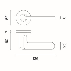 Ручка APRILE Lorenza  R 7S - teh-risunok-lorenza-r-7s