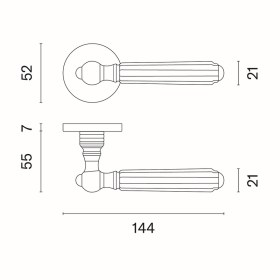 Ручка APRILE Tiarella R 7S - teh-risunok-tiarella-r-7s