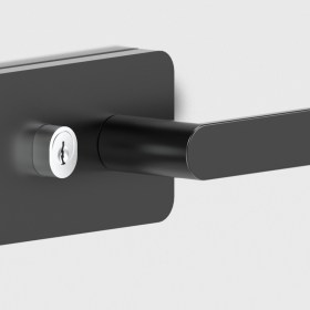 Замок магнитный для стеклянных дверей Verum Nuda Total Glass PZ - Черный