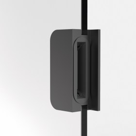 Ответная планка для магнитного замка Nuda Total Glass - Черный