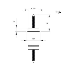 Магнитный фиксатор VERUM Stopino Close - Stopino_close